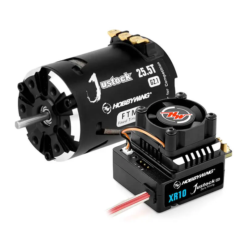 Hobbywing Combo Xr10 Justock G3S Esc/Justock G2.1 25.5T – RC Motor & ESC combo