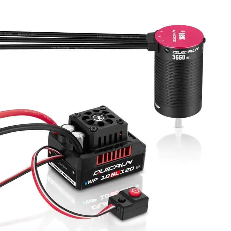 Hobbywing Quicrun Combo Esc G2 10Bl120/3660Sl 3700Kv G2 Motor – RC Motor & ESC combo