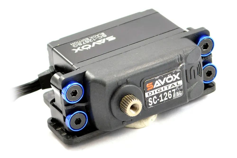 Centro Aluminium Servo Mount Collars (4) - Blue – view 3