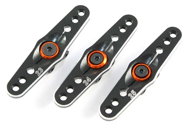 Fastrax 23t Black Aluminium Double Servo Horn (Ko/Sanwa) – view 3