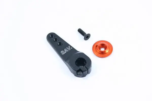 Fastrax 15t Jumbo Black Alum 3-in-1 Servo Horn (Sav/Mul/Hi) – view 2