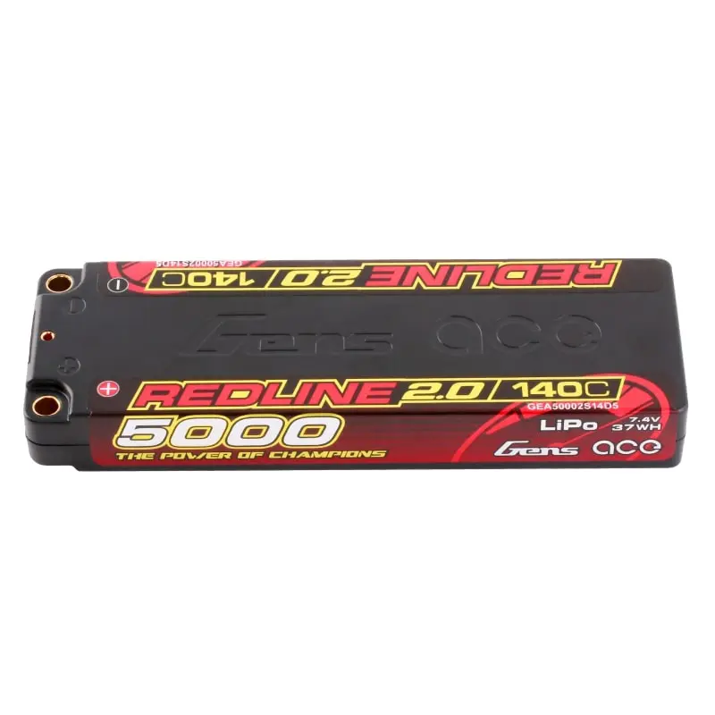 Gensace Redline 2.0 Low Prof 2s Hv 7.6v-140c-5000 139x47x18.5mm 224g