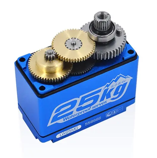 Servo Hd Lw-25mg Waterproof Hv Blue Alu Case 25.0kg/0.14ss – view 3