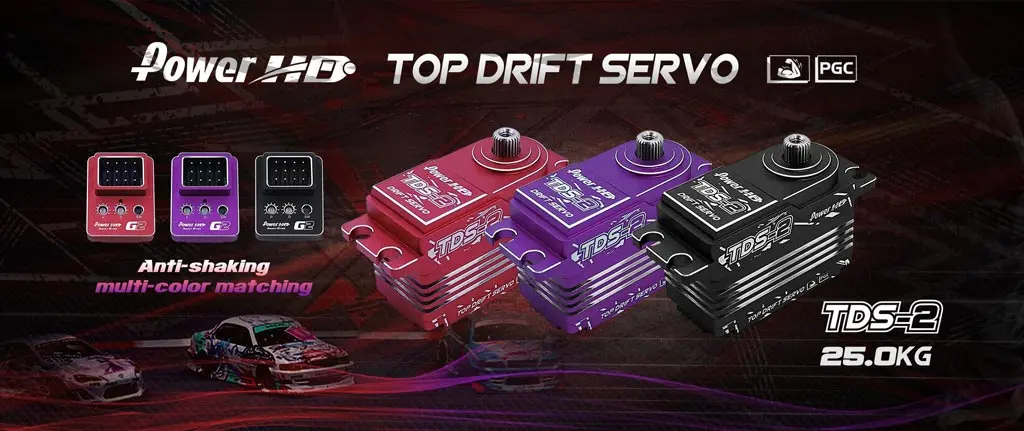 Servo Power Hd TDS-2 Black Low Profil Drift Hv (25kg/0.09s) – view 5