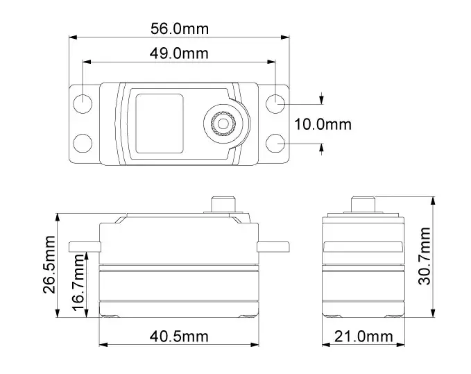 Servo Kyosho Le Mans 40s Ks4241-08m Low Profile – view 2