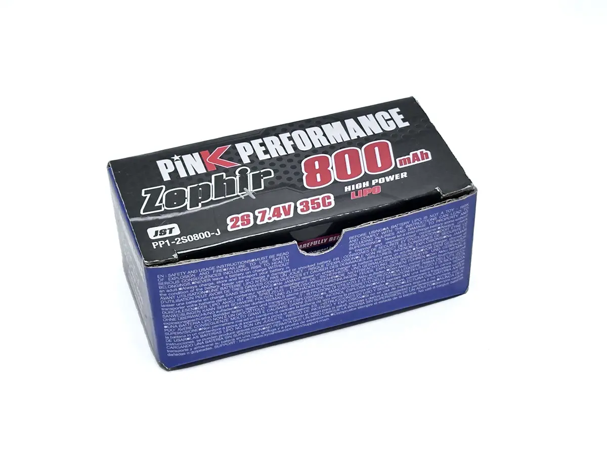 Pink Performance Zephir LiPo 2S 7.4V-800-35C (JST) 70x31x15mm 49g