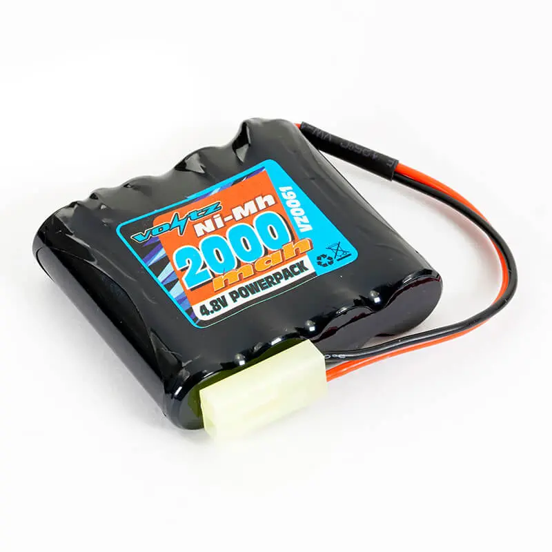 Voltz Hobby 4.8v 2000mah Nimh Battery W/ Mini Tamiya Plug (He00010)