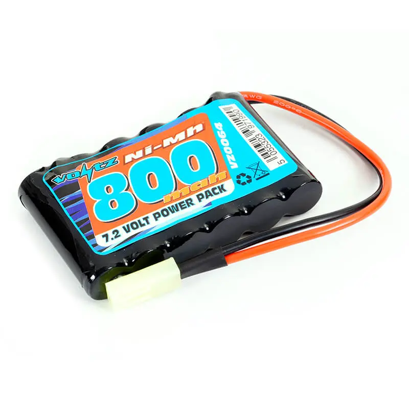 Voltz Hobby 7.2v 800mah Flat Aa Battery Mini Tamiya Plug