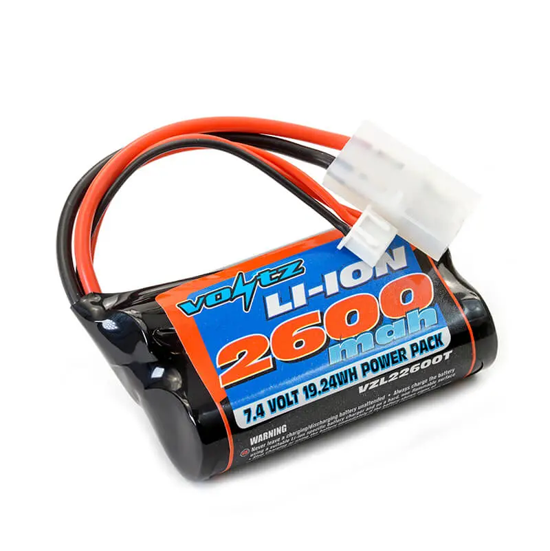 Voltz Li-Ion 7.4v 2600mah Battery With Tamiya Plug