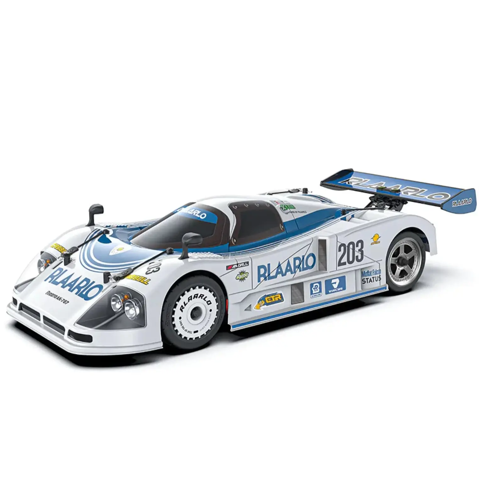 Rlaarlo Ak-787 Carbon Brushless 1:10 Scale Race Car - Blue (2s &amp; 3s Lipo Version)