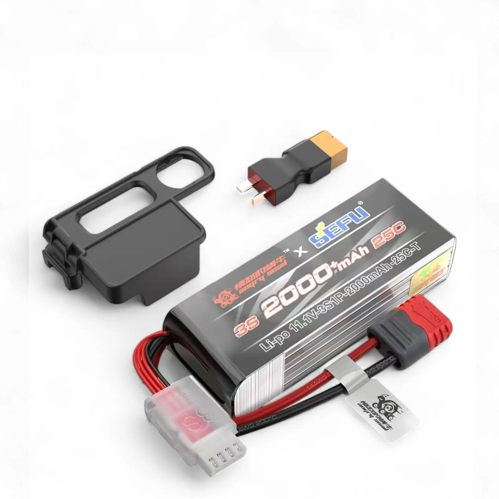 MJX 3s 11.1v 2000mah Lipo Battery Kit for 1:14 &amp; 1:16 Scale MJX Hyper Go Models