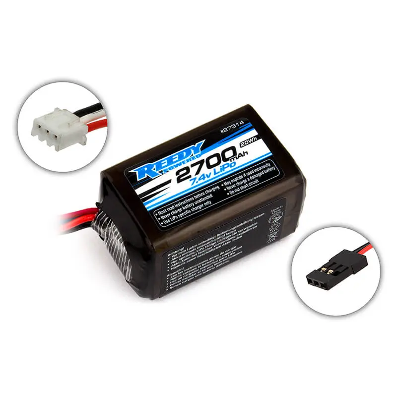 Reedy Lipo Pro Rx 2700mah 7.4v Hump Battery Pack