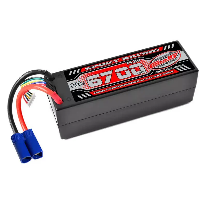 Corally Power Racing 50c Lipo Battery 6700mah 14.8V Ec5 4s
