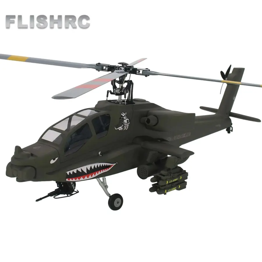 FLISHRC 500 Size AH-64 Apache Scale RC Helicopter – RTR (Ready to Run) – view 9