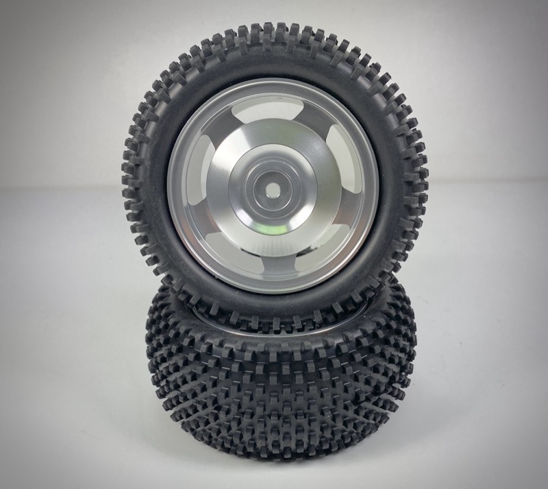 1:10 Alu. Buggy Wheel Set 2WD/4WD BLOCK rear 12mm Hex (2)