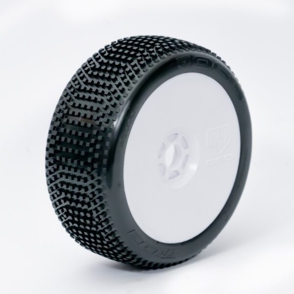 1:8 Buggy TIDE SUPER SOFT pre-mounted white ""B1COMP"" (2)
