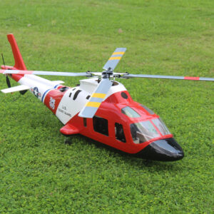 FLISHRC A109 500-Class RC Scale Helicopter – Coast Guard Rescue Replica with GPS L7 Flight Control, Retractable Landing Gear, Dual IMU & Fiberglass Shell